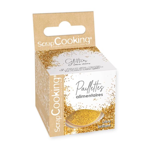Paillettes alimentaires Or comestibles 5g